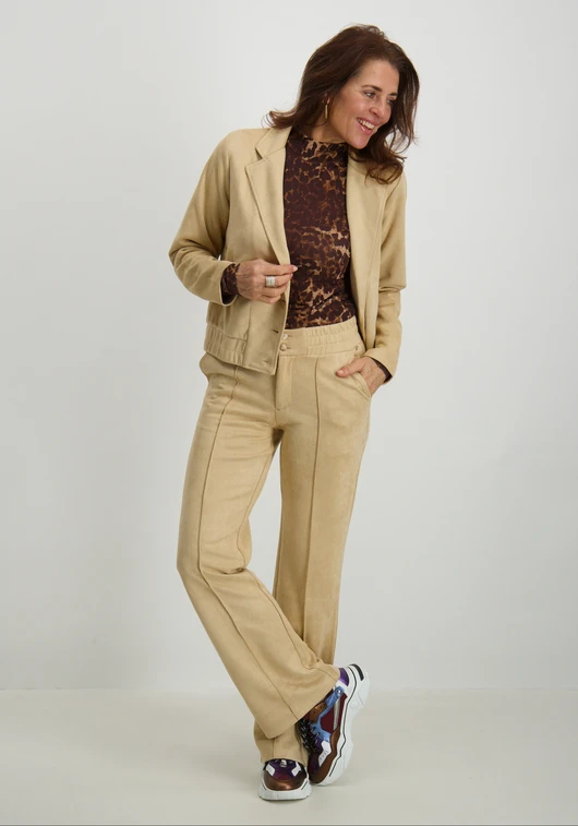Tramontana Trousers Flared Suedine Q23-14-101