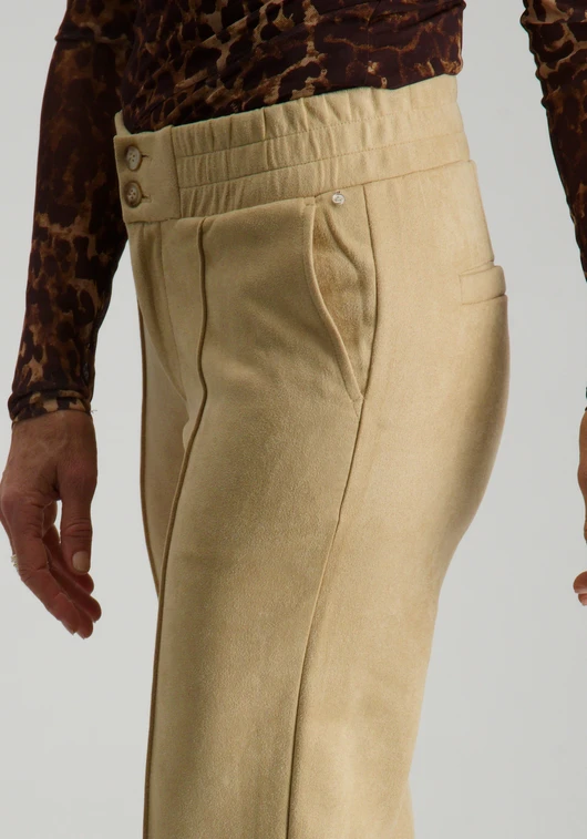 Tramontana Trousers Flared Suedine Q23-14-101