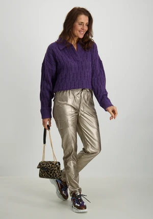 Tramontana Trousers Gold Cargo Pockets C37-14-102