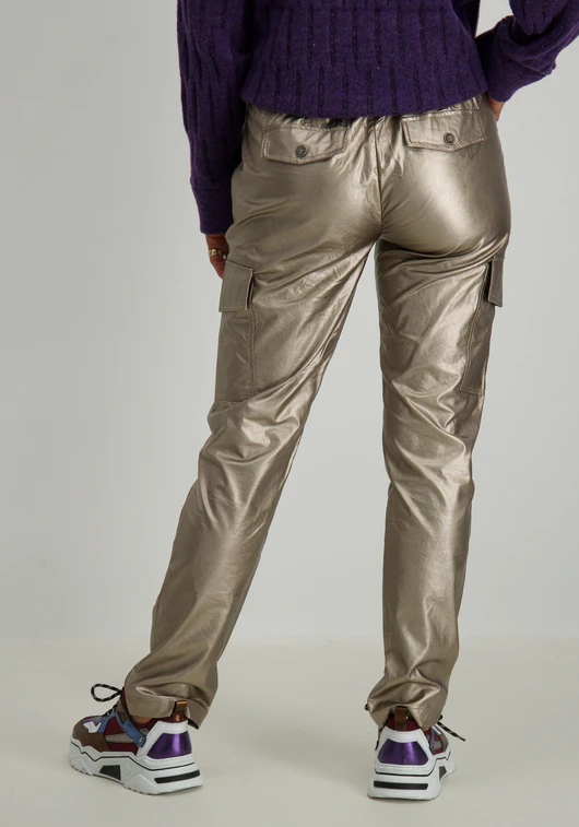 Tramontana Trousers Gold Cargo Pockets C37-14-102