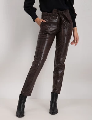Tramontana Trousers Shiny Coated Suedine Q08-02-101