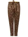 Tramontana Trousers Suedine Faded Leopard Q01-01-101