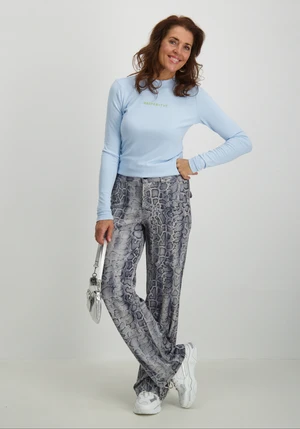 Tramontana Trousers Suedine Grey Snake Q15-14-101