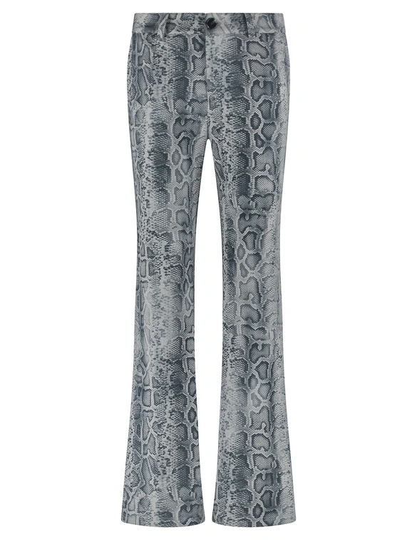 Tramontana Trousers Suedine Grey Snake Q15-14-101