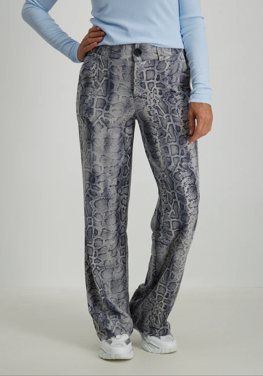 Tramontana Trousers Suedine Grey Snake Q15-14-101