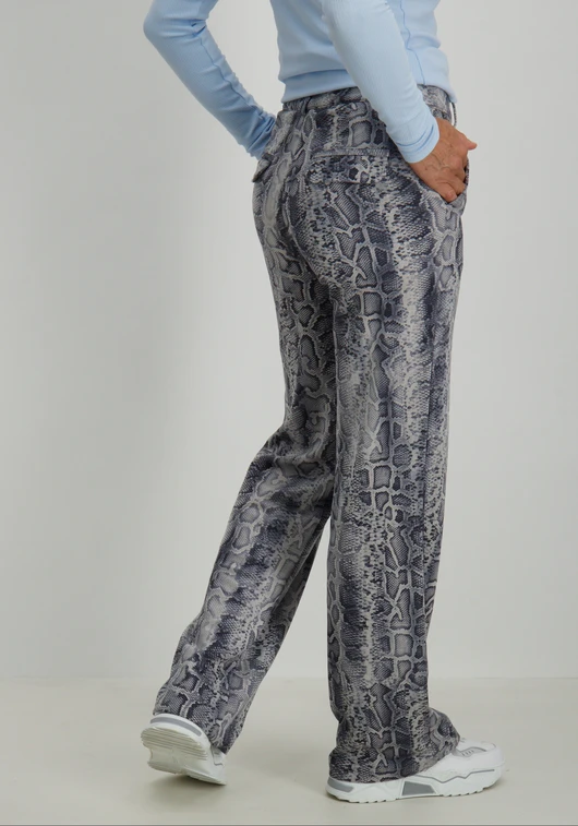 Tramontana Trousers Suedine Grey Snake Q15-14-101