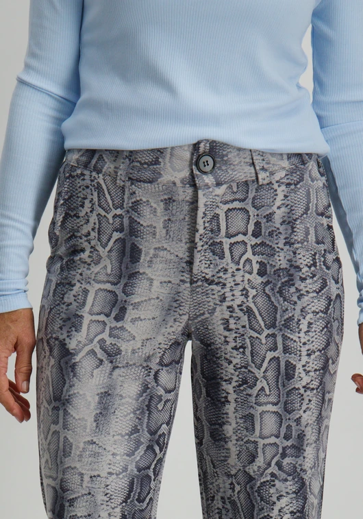 Tramontana Trousers Suedine Grey Snake Q15-14-101