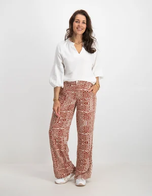 Tramontana Trousers Tonal Ikat Print C05-08-101