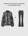 Tramontana Trousers Travel Abstract Flower Prt Q07-09-101