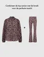 Tramontana Trousers Travel Feather Print Q03-09-101