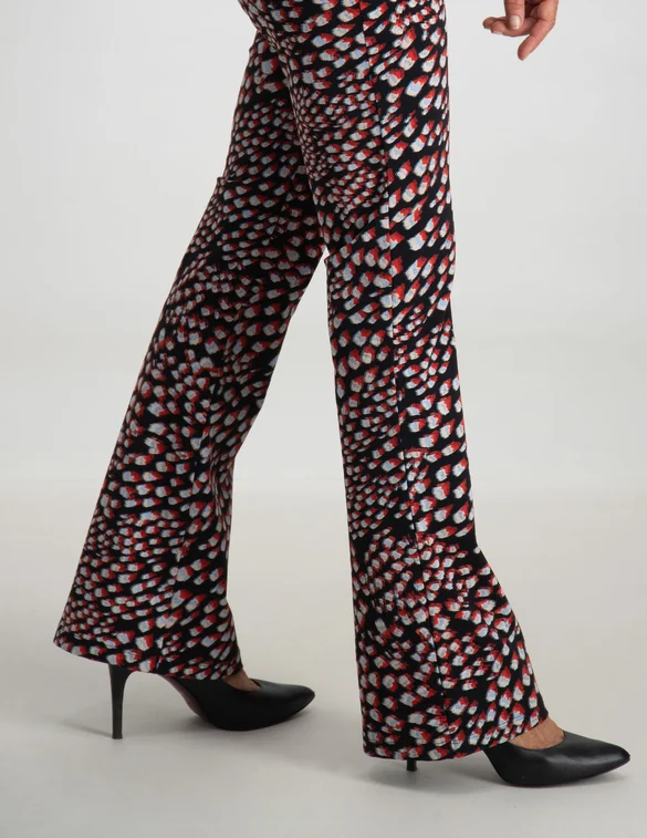 Tramontana Trousers Travel Feather Print Q03-09-101