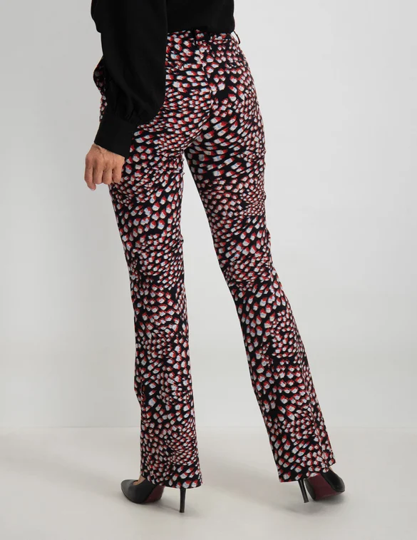 Tramontana Trousers Travel Feather Print Q03-09-101