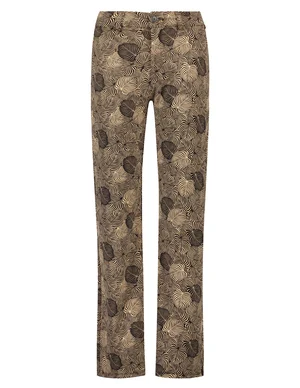 Tramontana Trousers Travel Leaves Print Q03-03-101