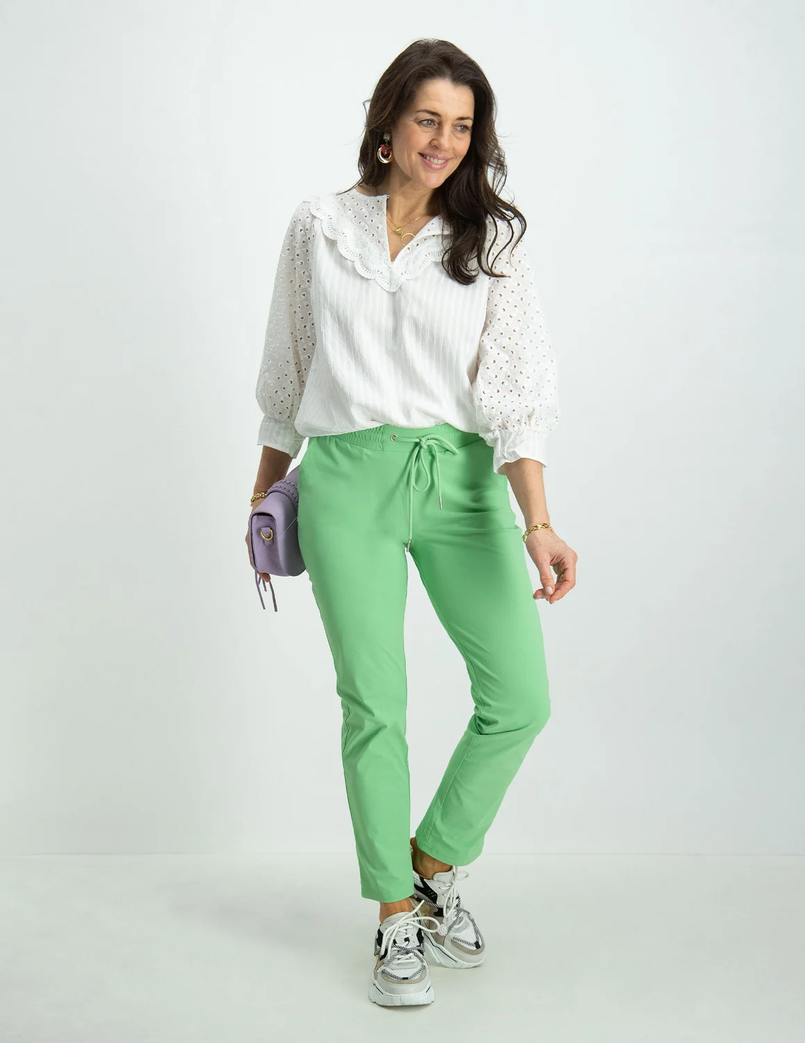 Tramontana Trousers Travel Regular Fit Q20 07 101 licht groen