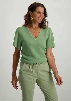 Tramontana V-Neck Lurex Jumper Y07-15-601