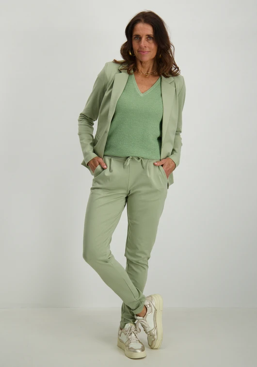 Tramontana V-Neck Lurex Jumper Y07-15-601