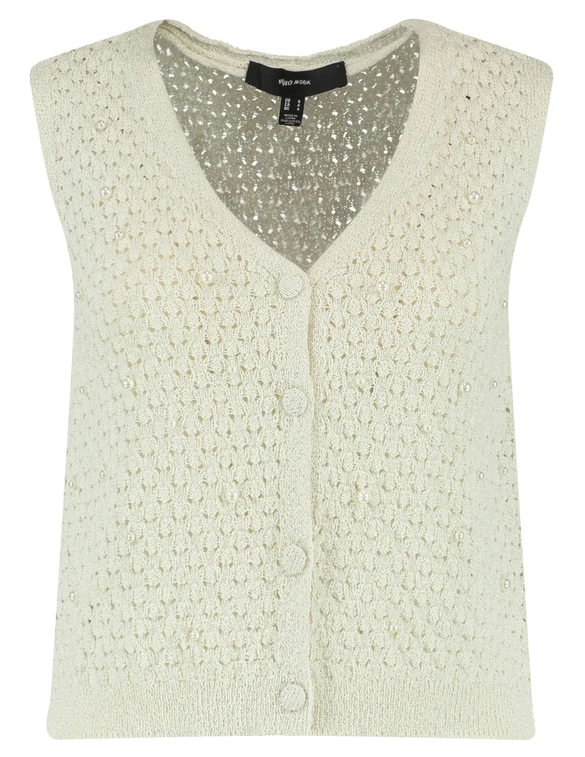 Vero moda VMAMALFI SHINE SL V-NECK SHORT VEST 10330705