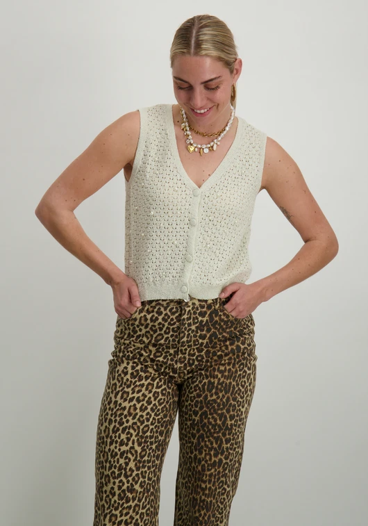 Vero moda VMAMALFI SHINE SL V-NECK SHORT VEST 10330705