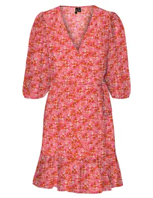 Vero moda VMAMALIA 3/4 SHORT WRAP DRESS WVN 10291852