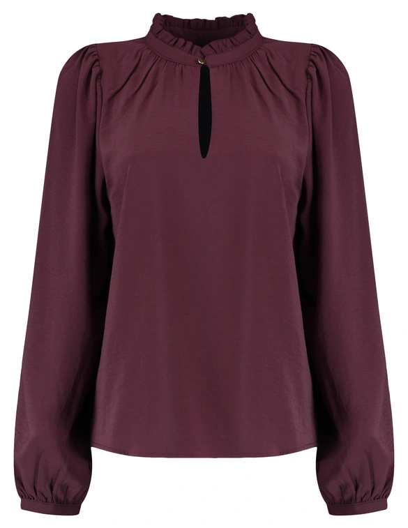 Vero moda VMANI LS FRILL TOP WVN GA 10334521