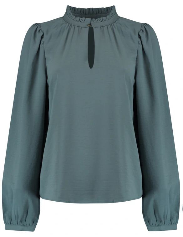 Vero moda VMANI LS FRILL TOP WVN GA 10334521