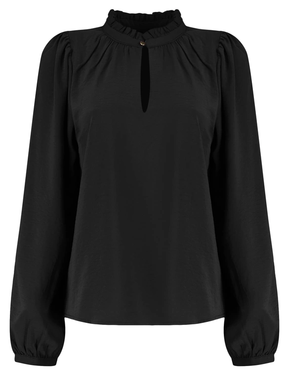 Vero moda VMANI LS FRILL TOP WVN GA 10334521