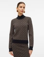 Vero moda VMARIA ART LS HIGH-NECK PULLOVER GA 10314509
