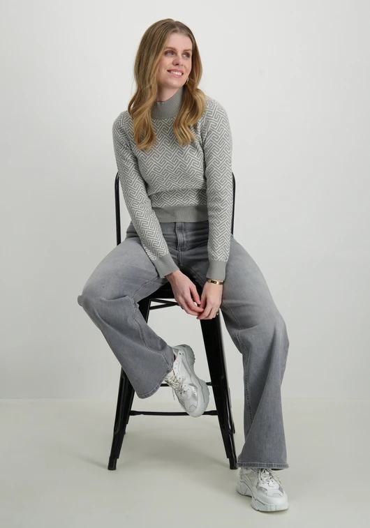 Vero moda VMARIA ART LS HIGH-NECK PULLOVER GA 10314509