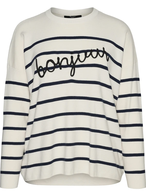 Vero moda VMARIA BONJOUR LS O-NECK PULLOVER G 10322312
