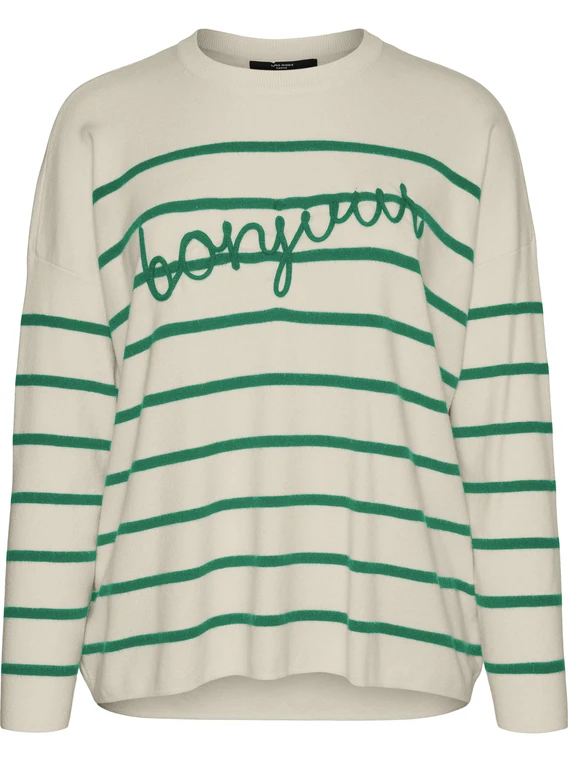 Vero moda VMARIA BONJOUR LS O-NECK PULLOVER G 10322312
