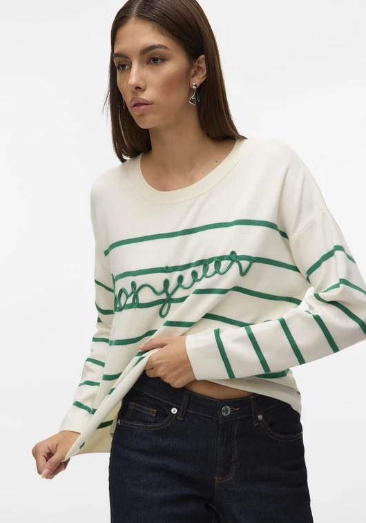 Vero moda VMARIA BONJOUR LS O-NECK PULLOVER G 10322312
