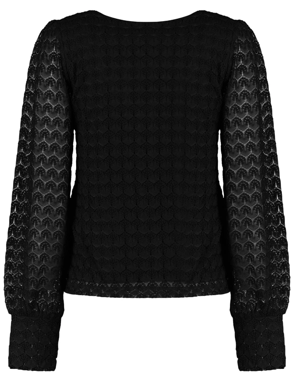 Vero moda VMBECCA LS V-NECK LACE TOP JRS NOOS 10336137