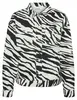 Vero moda VMBELLIE LS ZEBRA JACKET BLACK-WHIT 10329029