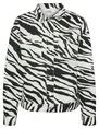 Vero moda VMBELLIE LS ZEBRA JACKET BLACK-WHIT 10329029