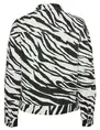 Vero moda VMBELLIE LS ZEBRA JACKET BLACK-WHIT 10329029