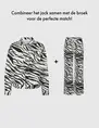 Vero moda VMBELLIE LS ZEBRA JACKET BLACK-WHIT 10329029