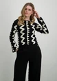 Vero moda VMBRONZE ART LS BOATNECK PULLOVER L 10325854