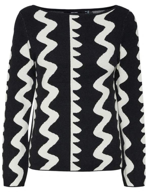 Vero moda VMBRONZE ART LS BOATNECK PULLOVER L 10325854