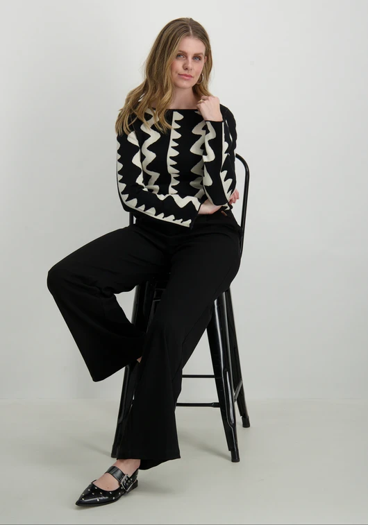 Vero moda VMBRONZE ART LS BOATNECK PULLOVER L 10325854