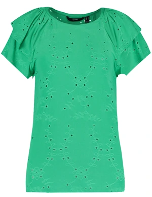Vero moda VMCAMIL SS FRILL TOP JRS 10287344