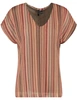 Vero moda VMDEMI STRIPE SS V-NECK TOP JRS GA 10333684