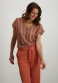 Vero moda VMDEMI STRIPE SS V-NECK TOP JRS GA 10333684