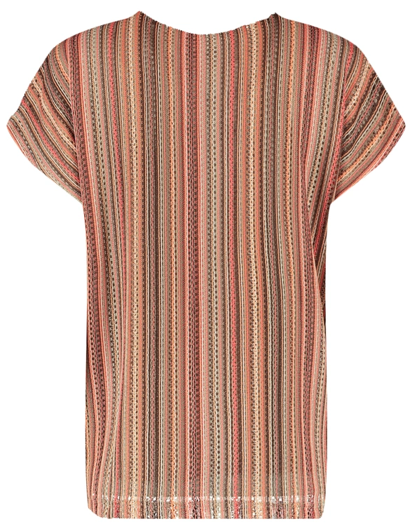 Vero moda VMDEMI STRIPE SS V-NECK TOP JRS GA 10333684