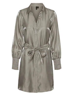 Vero moda VMELMA LS V-NECK SHORT DRESS WVN LC 10322378