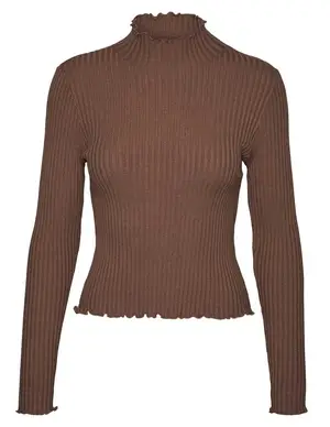 Vero moda VMEVIE LS HIGHNECK BLOUSE BOO 10256638