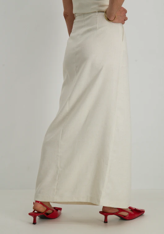 Vero moda VMFLORENCE HW LONG LINEN SKIRT 10306699