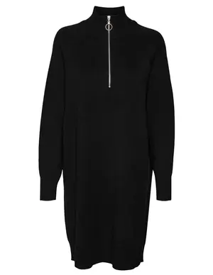 Vero moda VMGOLDNEEDLE LS HIGHNCK ZIPPER DRES 10295522