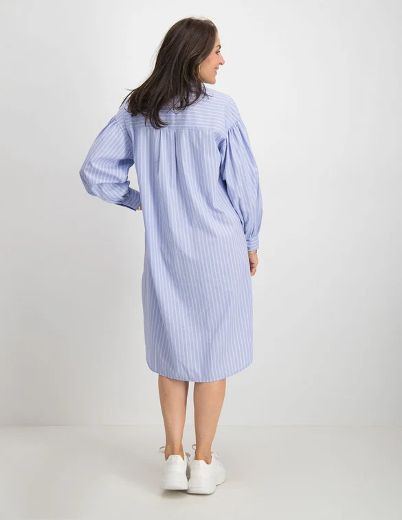 Vero moda VMHELLA L/S LONG VOLUME SHIRT DRESS 10270198