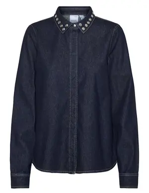 Vero moda VMHUSTON LS STUDS DNM SHIRT VIP 10323112