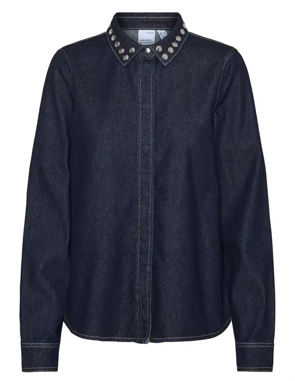 Vero moda VMHUSTON LS STUDS DNM SHIRT VIP 10323112